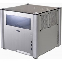 Lian Li Cubed Front and Top Windowed MATX Chassis - Silver Photo