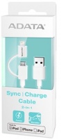 Adata Sync Charge Cable 2-in-1 Plastic - White Photo