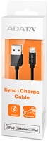 ADATA Sync and Charge Lightning Cable - Black Photo