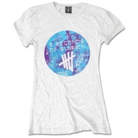 5 Seconds of Summer Scribble Logo Tie-Dye Ladies T-Shirt Photo
