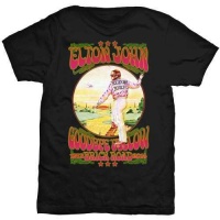 Elton John Goodbye Yellow Brick Road Vintage Black Mens T-Shirt Photo