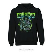Escape The Fate Stressed Pullover Hoodie Black Photo