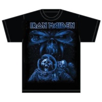 Iron Maiden Final Frontier Blue Album Spaceman T-Shirt Photo