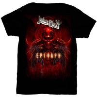 Judas Priest Epitaph Red Horns Mens T-Shirt Photo