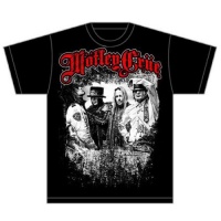 Motley Crue - Greatest Hits Bandshot Mens Black T-Shirt Photo