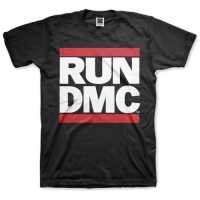Run DMC Logo Black Mens T-Shirt Photo