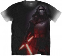 Star Wars Kylo Side Print Sub Mens Black T-Shirt Photo