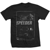 Star Wars Rey's Speeder Tech Mens Black T-Shirt Photo