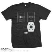Star Wars TIE Fighter Black T-Shirt Photo