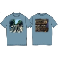 Abbey Road Mens Faded Denim Vintage Print T-Shirt Photo