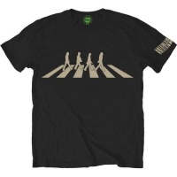 The Beatles Mens Abbey Road Silhouette Black T-Shirt R Photo
