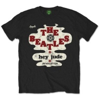 The Beatles Hey Jude/Revolution Black Mens T-Shirt Size Photo