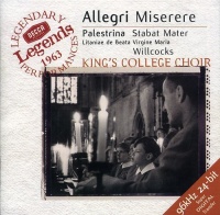 Decca Allegri / Palestrina / Willcocks / Kcc - Miserere / Stabat Mater Photo