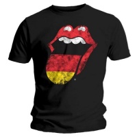 Rolling Stones German Tongue Mens Black T-Shirt Photo