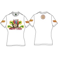 The Beatles Sgt Pepper Naked Ladies White T-Shirt Photo