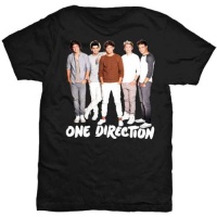 One Direction New Standing Skinny Black T-Shirt Photo