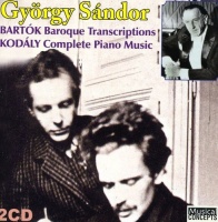 Musical Concepts Bartok / Sandor / Kodaly - Baroque Transcriptions / Complete Piano Works Photo