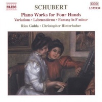 Naxos Schubert / Gulda / Hinterhuber - Piano Works For 4 Hands Photo