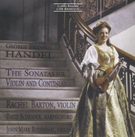 Cedille Handel / Barton / Rozendaal / Schrader - Violin Sonatas Photo