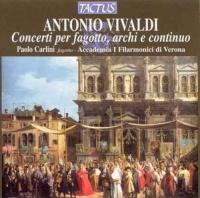 Tactus Records Vivaldi / Carlini / Martini - Bassoon Concertos Photo