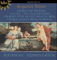 Hyperion UK Britten / Polyphony / Layton - Sacred & Profane Photo