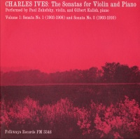 Folkways Records Paul Zukofsky and Gilbert Kalish - Charles Ives: Sonatas For Violin and Piano Vol. 1 Photo