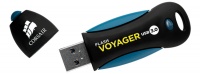 Corsair Voyager USB 3.0 Short-body Edition 256GB Flash Drive - Black/Blue Photo