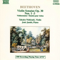 Naxos Jeno Jando / Nishizaki Takako - Beethoven: Vn Sons Op.30 Photo