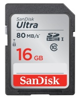 Sandisk Ultra SDHC Class 10 UHS-I - 16GB Photo