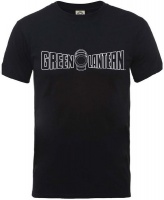 Green Lanthern Crackle Logo Mens Black T-Shirt Photo