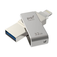PQI - 32GB iConnect mini USB 3.0/Lightning Grey USB Flash Drive Photo