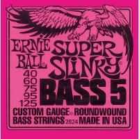 Ernie Ball 2824 Super Slinky 40-125 Nickel Wound 5 String Bass Guitar Strings Photo