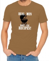 Real Men Don't Use Recipes! Mens T-Shirt Khaki Photo