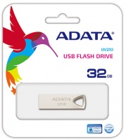 ADATA - UV210 32GB USB 2.0 Flash Drive - Silver Photo