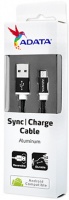 ADATA - 1m Micro USB Sync Charge Cable - Black Photo