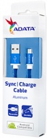ADATA - 1m Micro USB Sync Charge Cable - Blue Photo