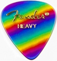 Fender 351 Shape Graphic Rainbow Heavy Pick Photo