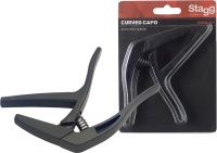 Stagg SCPX-CU BK Curved Trigger Acoustic/Electric Guitar Capo Photo
