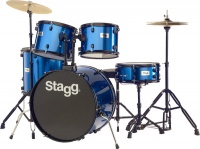 Stagg TIM122B BL 5 pieces Rock Size Drum Kit Including Hardware and Cymbals Photo