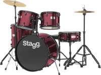 Stagg TIM122B WR 5 pieces Rock Size Drum Kit Including Hardware and Cymbals Photo