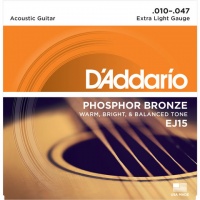 DAddario D'Addario EJ15 10-47 Phosphor Bronze Extra Light Acoustic Guitar Strings Photo