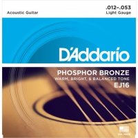 DAddario D'Addario EJ16 12-53 Phosphor Bronze Light Acoustic Guitar Strings Photo
