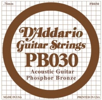 DAddario D'Addario PB030 .030 Single Phosphor Bronze Wound Single String Photo