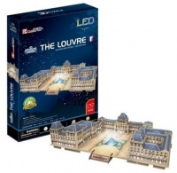 CubicFun - The Louvre with LED Unit 3D Puzzle Photo