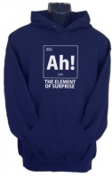 Ah! the Element of Surprise Womens Hoodie Navy Photo