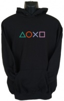 PS4 Buttons Mens Hoodie Black Photo