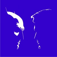 Batman Vs Superman Silhouette Mens T-Shirt Royal Blue Photo