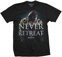 Warcraft Never Retreat Mens T-Shirt Photo