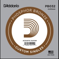 DAddario D'Addario PB032 .032 Phosphor Bronze Wound Single String Photo