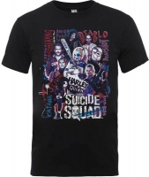 Suicide Squad - Harley's Character Collage Mens T-Shirt Photo